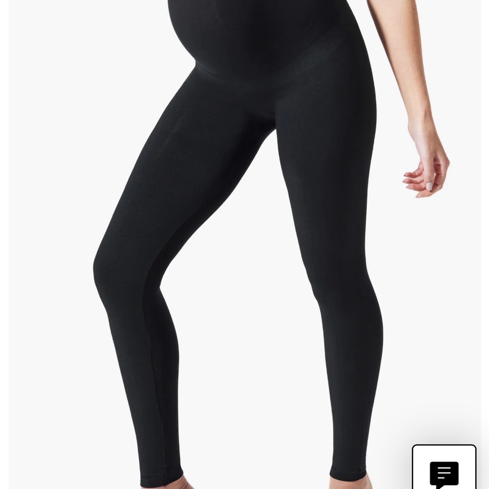 Blanqi Maternity Black Compression Leggings